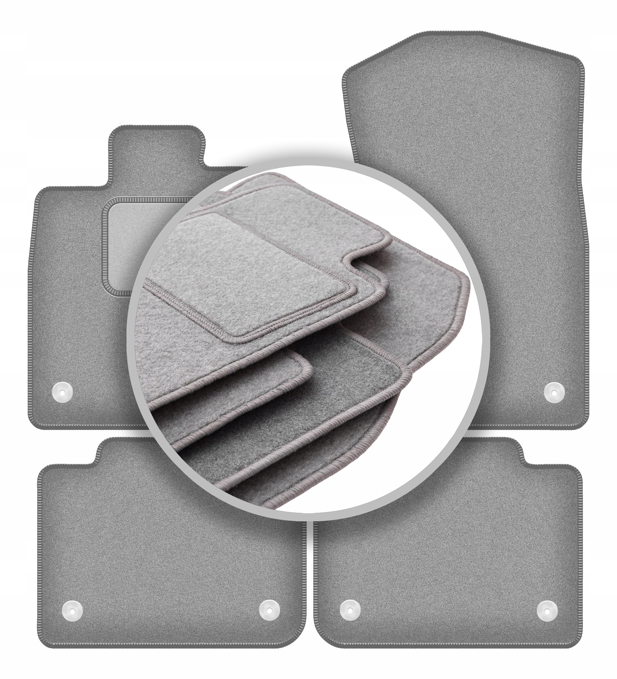 Velurové koberce Oslo šedé pro: Lexus Gs IV 2012-2020