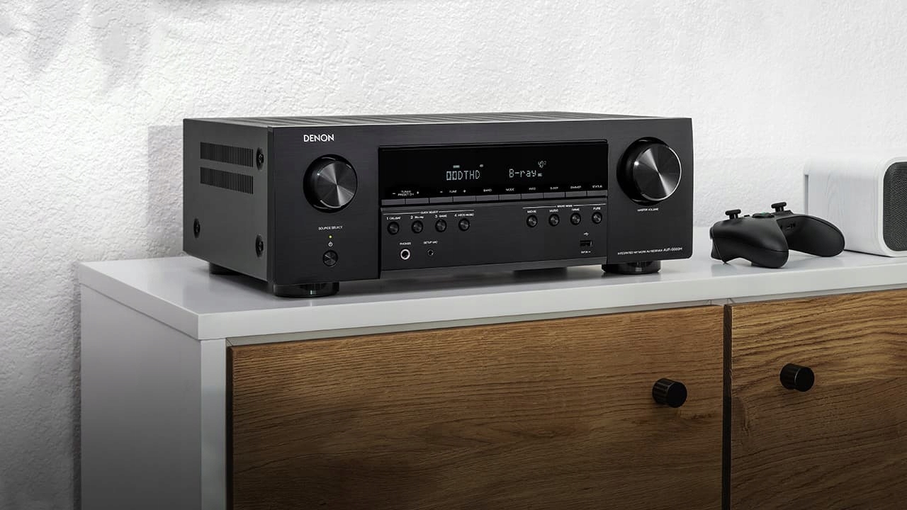 Дали Оберон яскравий дуб, кінотеатр 5.0 з DENON AVC-S660h сабвуфер тип не включений