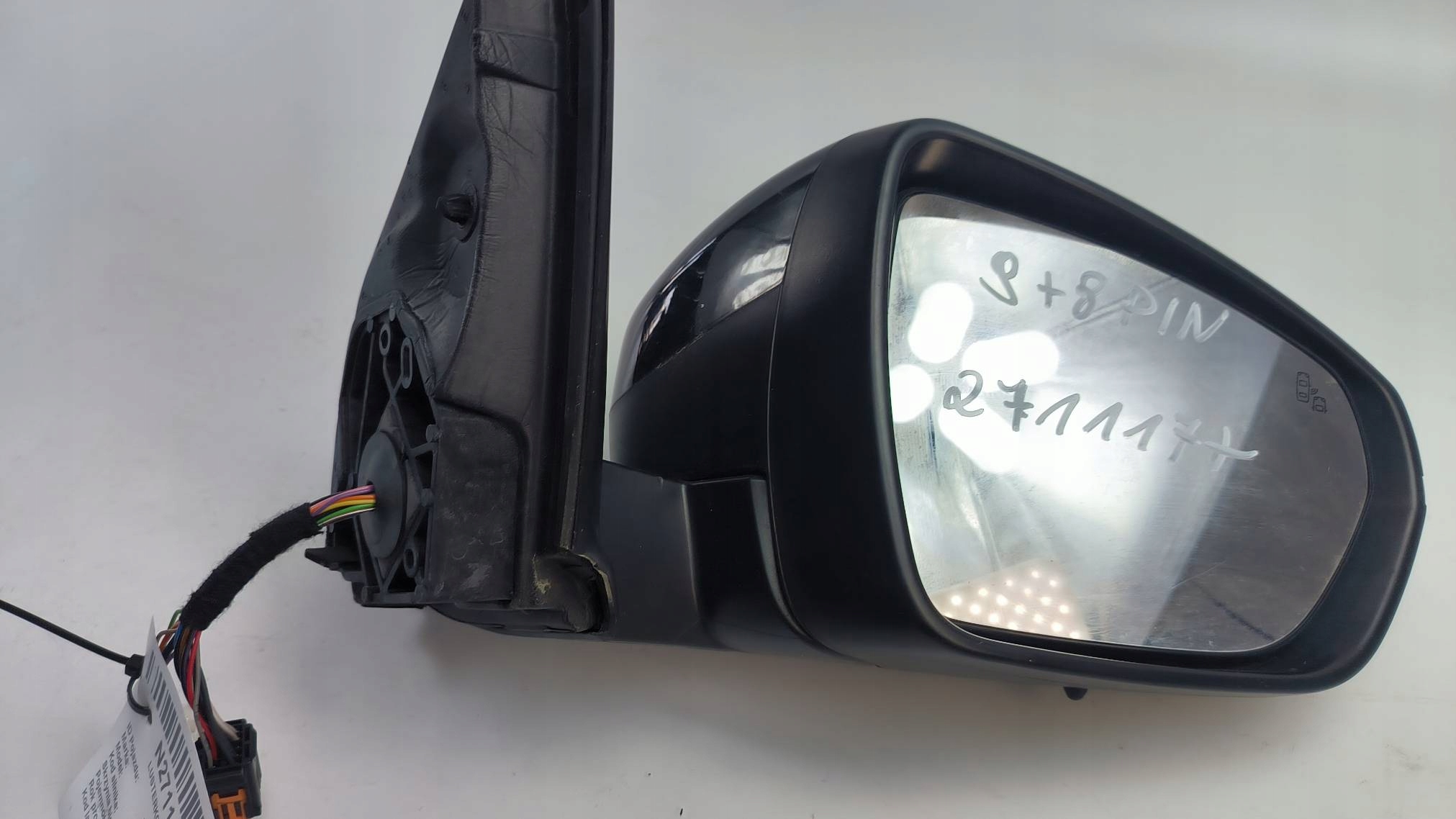 mirror right PIN 9 +8 PEUGEOT 3008 II LIFT