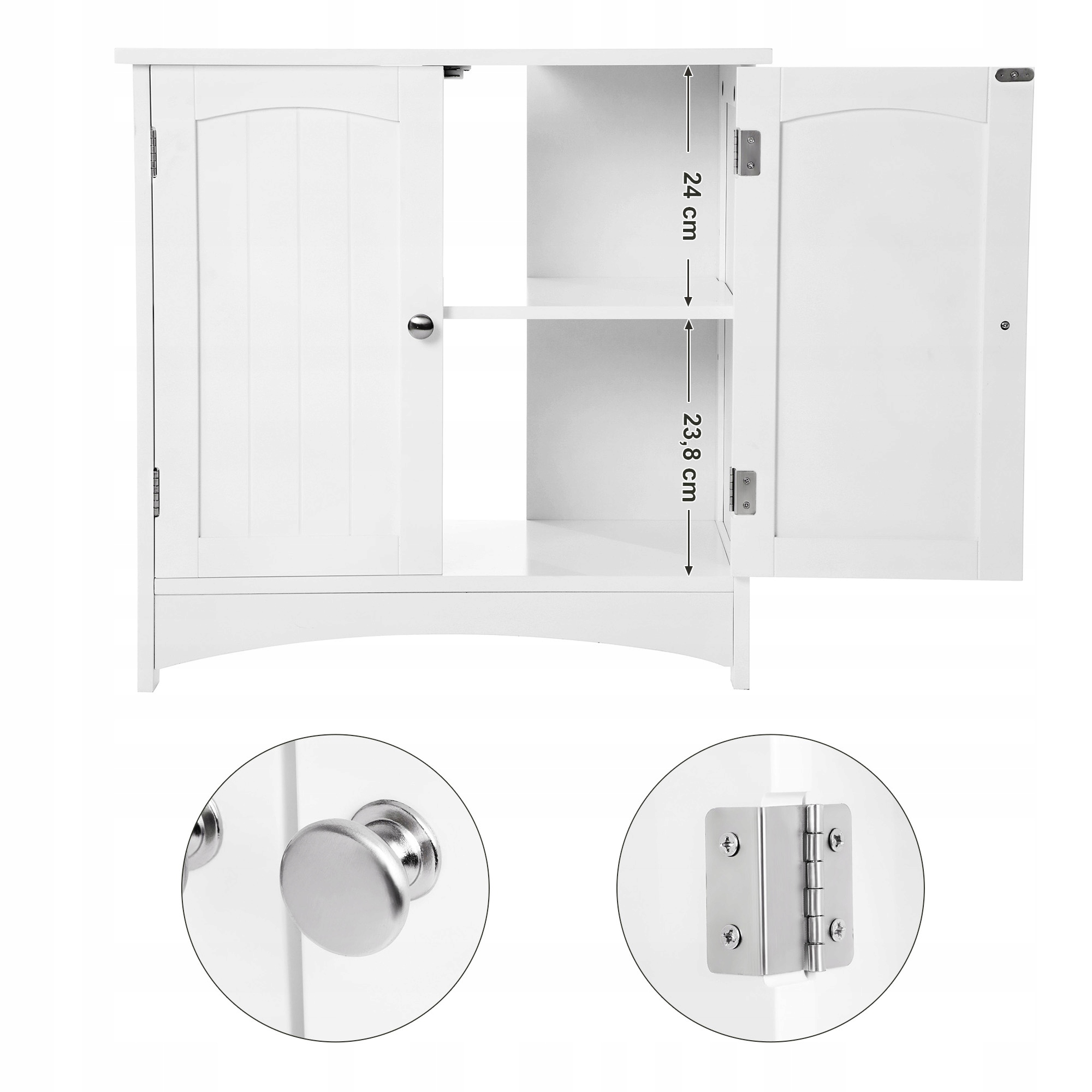 SZAFKA STOJĄCA ŁAZIENKOWA POD UMYWALKĘ MODERN 60CM Materiał płyta MDF