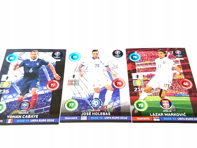 86 Panini Euro 2016 Marković Holebas Cabaye