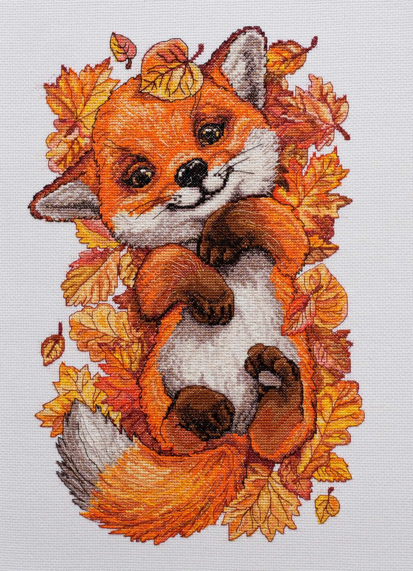 Sada pro vyšívání křížkem "První podzim" 240x360 mm