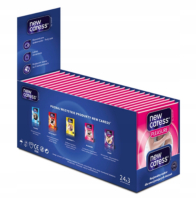 

Prezerwatywy New Caress Pleasure 72 sztuki