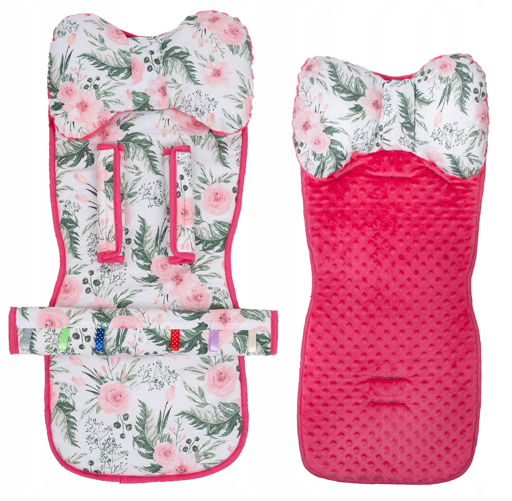 Wkładka Poduszka Osłonki Wózka Spacerowego Zestaw