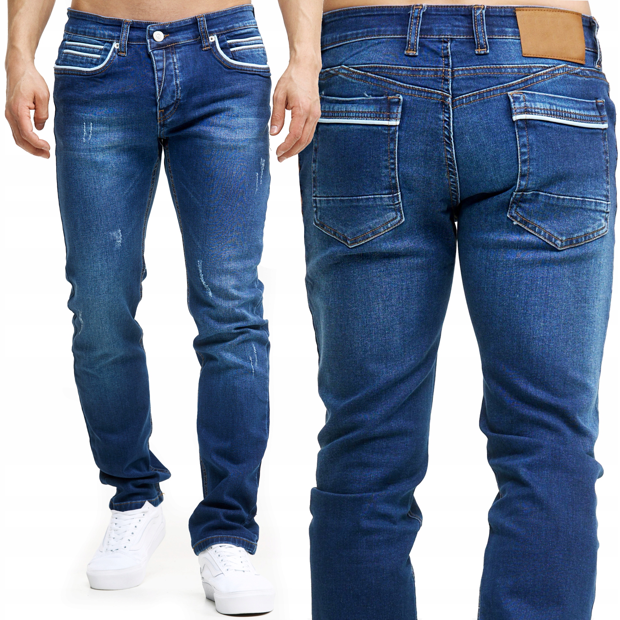 Džíny Džínové kalhoty Regular Přetíratelné