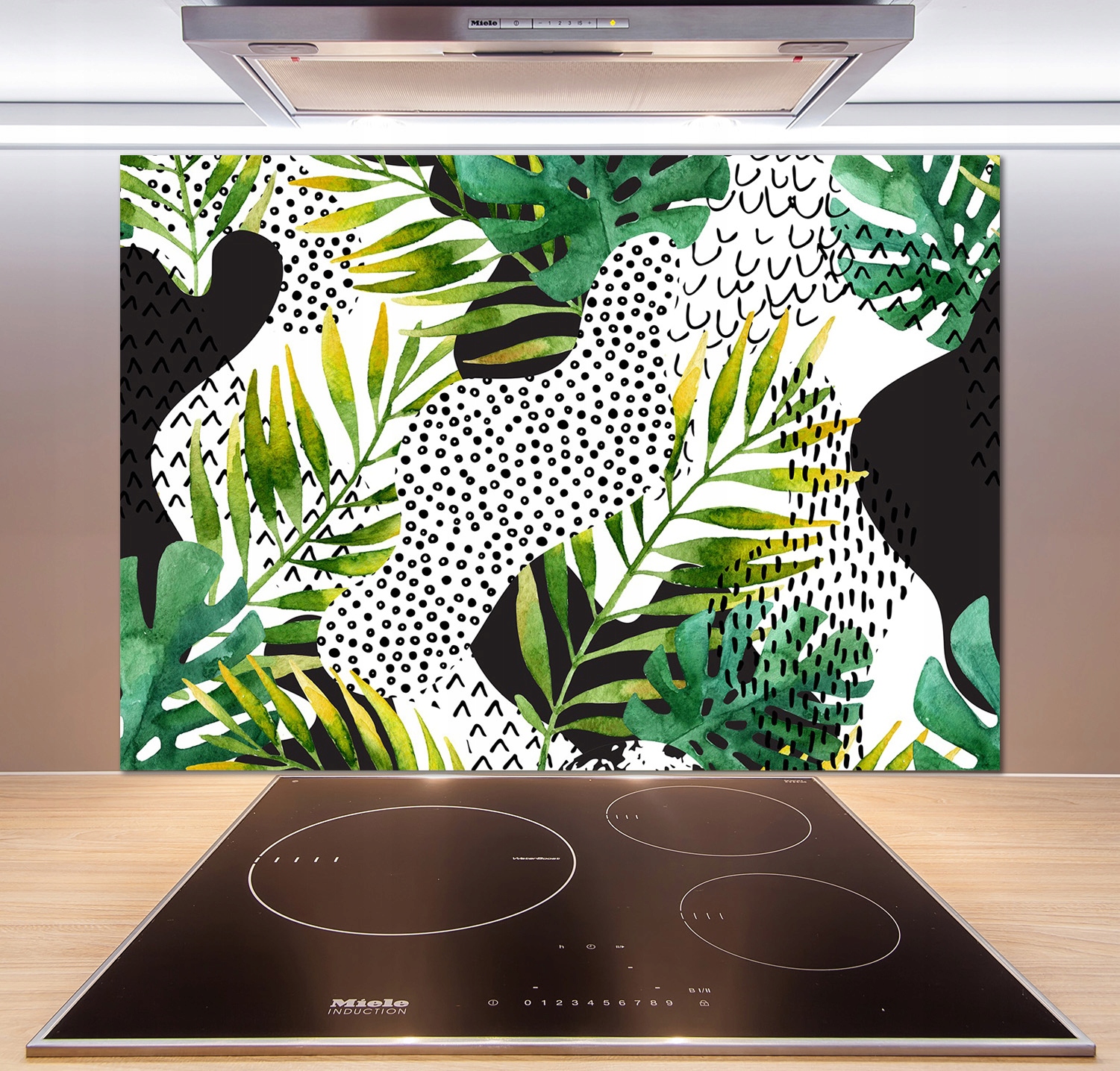 

Panel do kuchni Tropikalne liście 100x70 cm + Klej