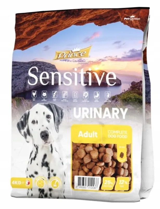 Levně Prince Sensitive Urinary 4kg suché krmivo pro psy, ochrana močových cest