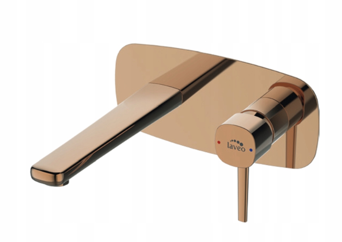 

Bateria Umywalkowa Podtynkowa Różowe Złoto + Korek