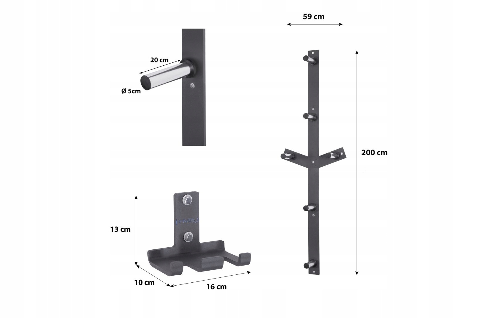 ZESTAW WIESZAKÓW ŚCIENNYCH STR28 +STR29 /HMS Model STR28+STR29