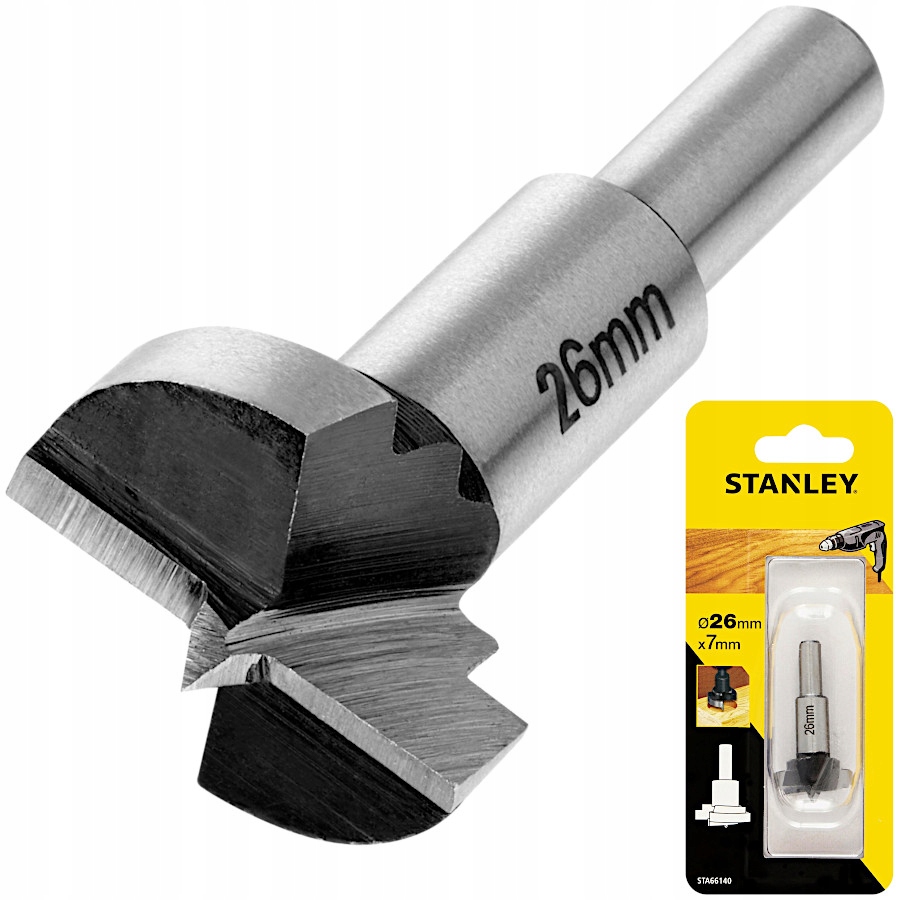 

Frez do wiertarki Ø26mm x 7mm Stanley STA66140