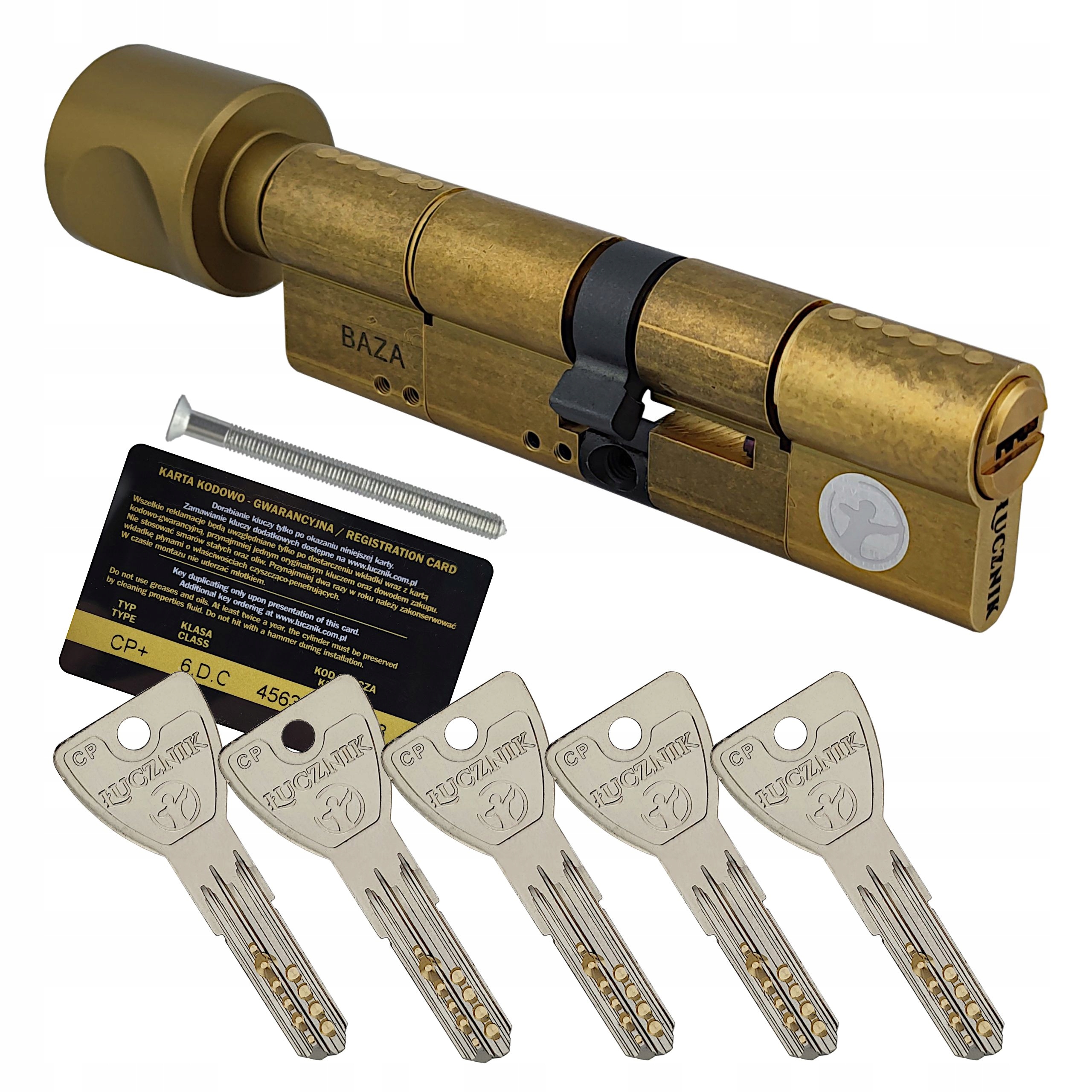 Vložka Łucznik Cpm FlexiLock 50/55G mosadzný gombík 64 veľkostí v 1 vložke