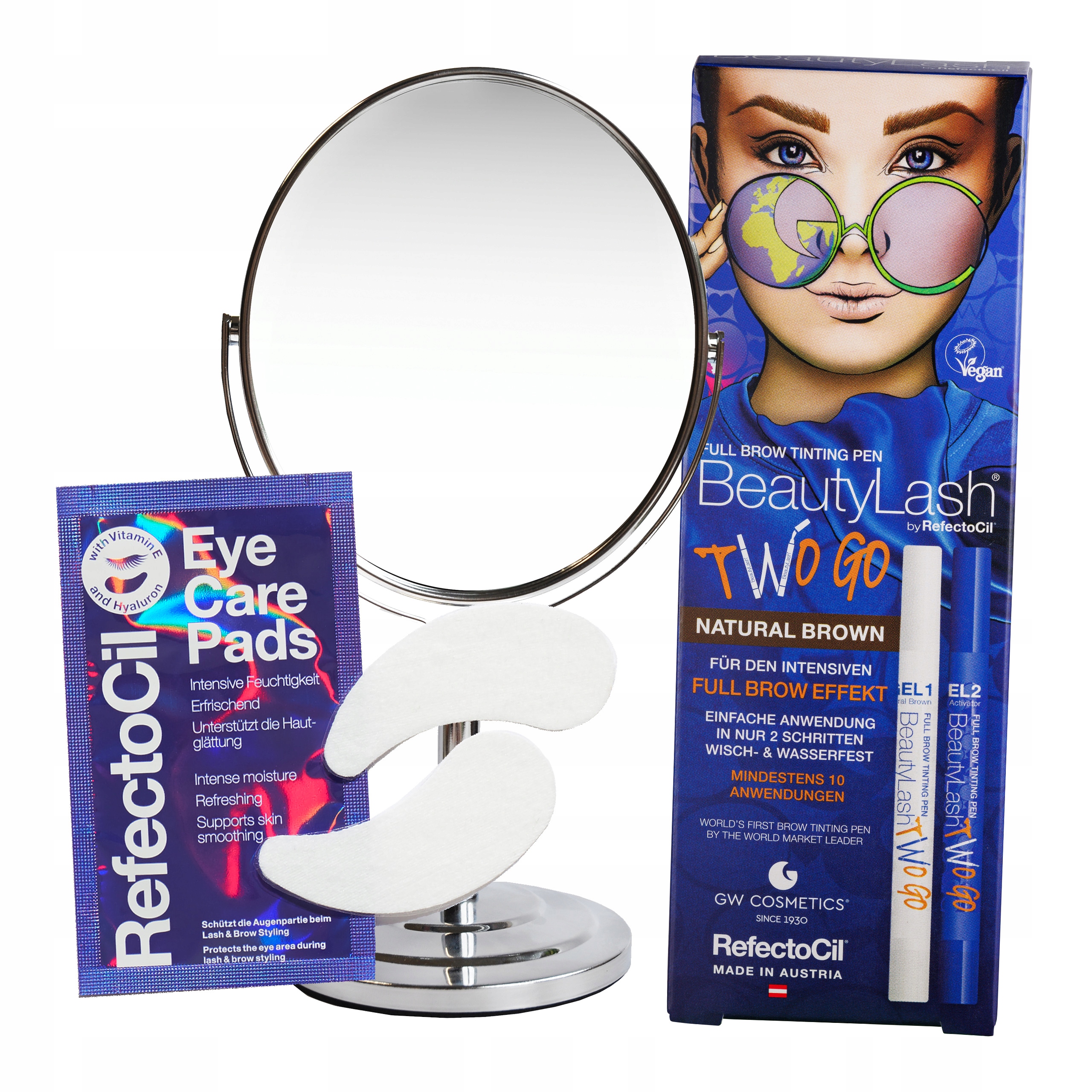Kosmetická sada kosmetické zrcátko pro ženy Dárková sada RefectoCil