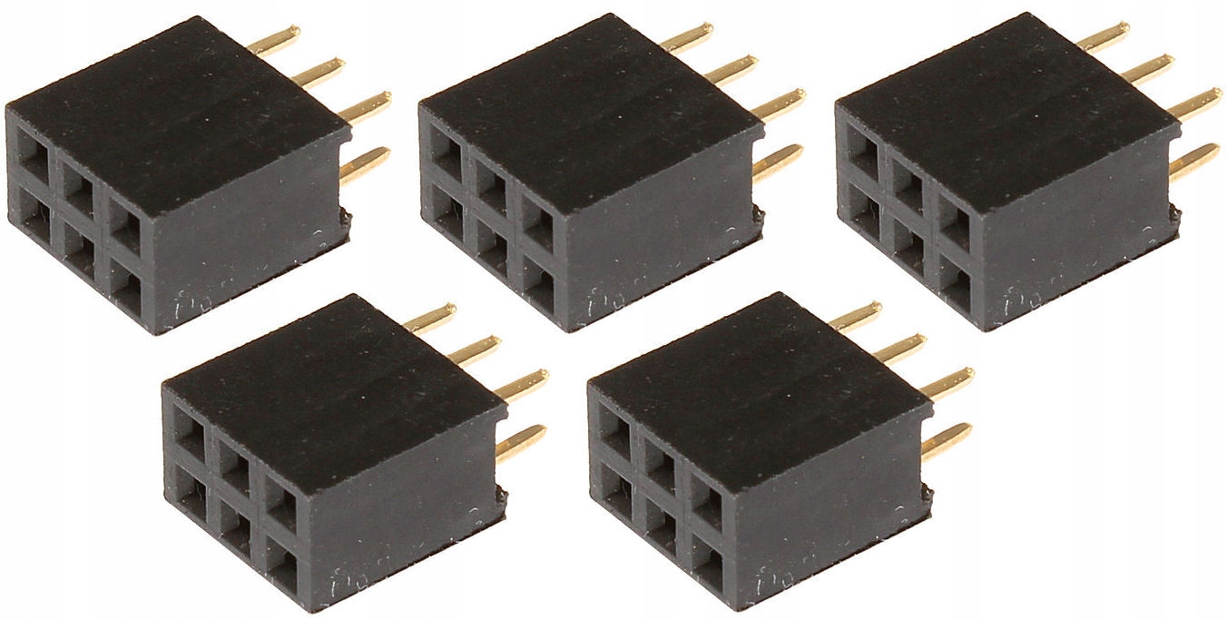 

Gniazdo Szpilkowe Listwa GoldPin 2x3 2,54mm 5szt