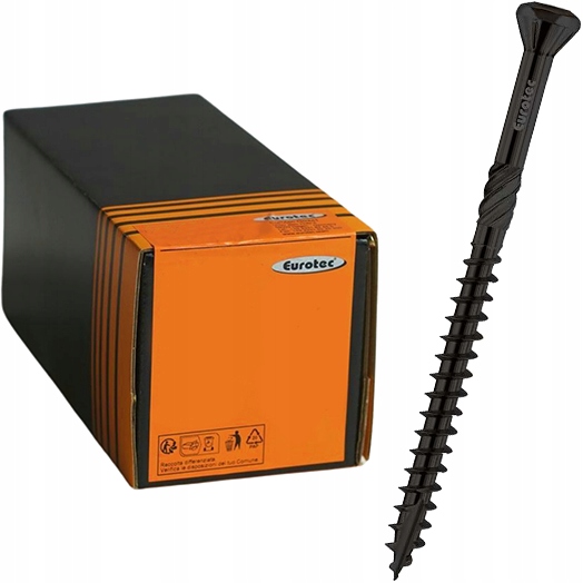 Skrutky do dreva a fasády panelov Hapatec čierne 4x50 mm TX15 500ks