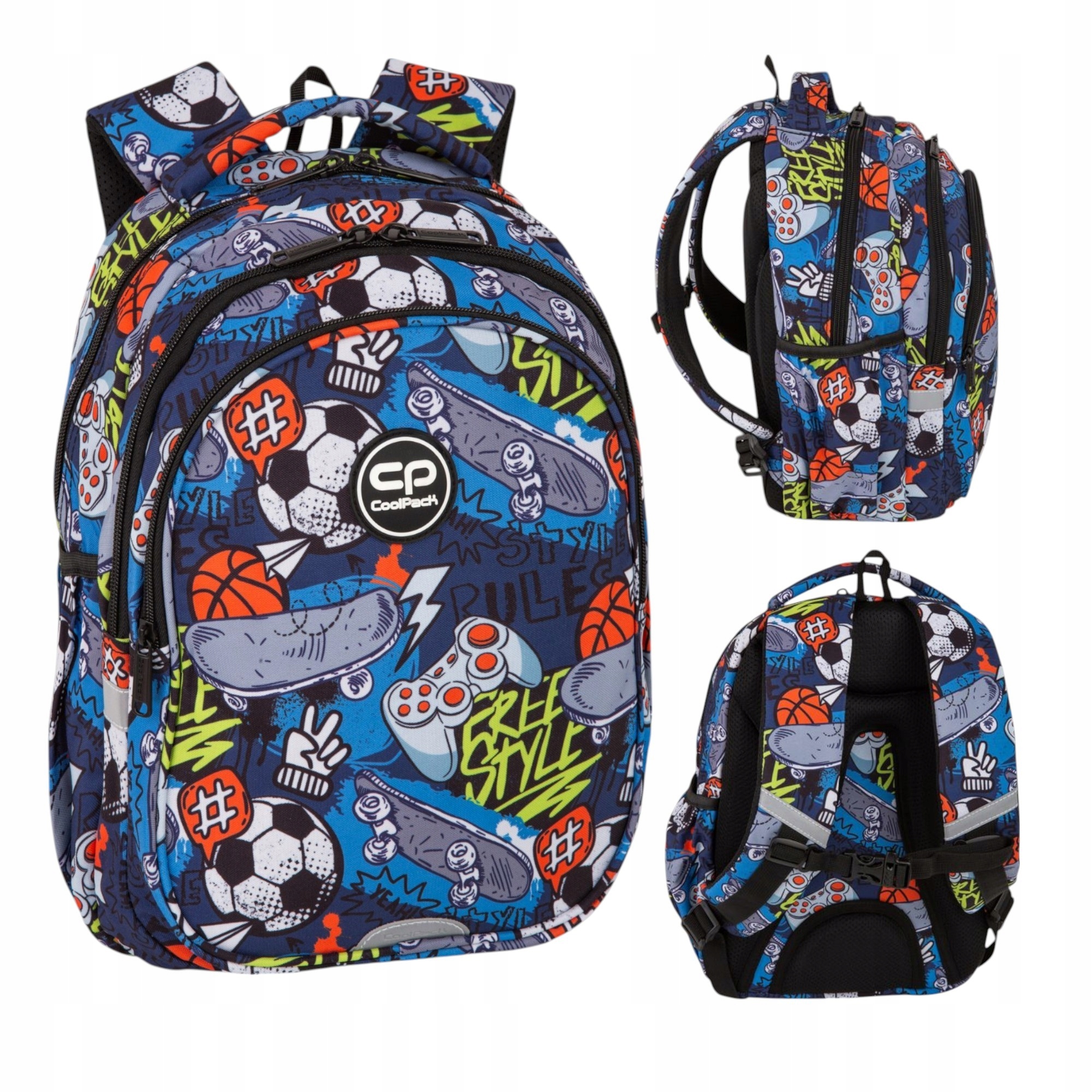 PLECAK młodzieżowy SZKOLNY dla klas 1-3 CHŁOPIĘCY COOLPACK JERRY HOBBY