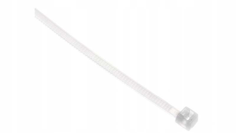 

Uchwyt opaska kablowa 2.5mm 160mm biała 100szt.