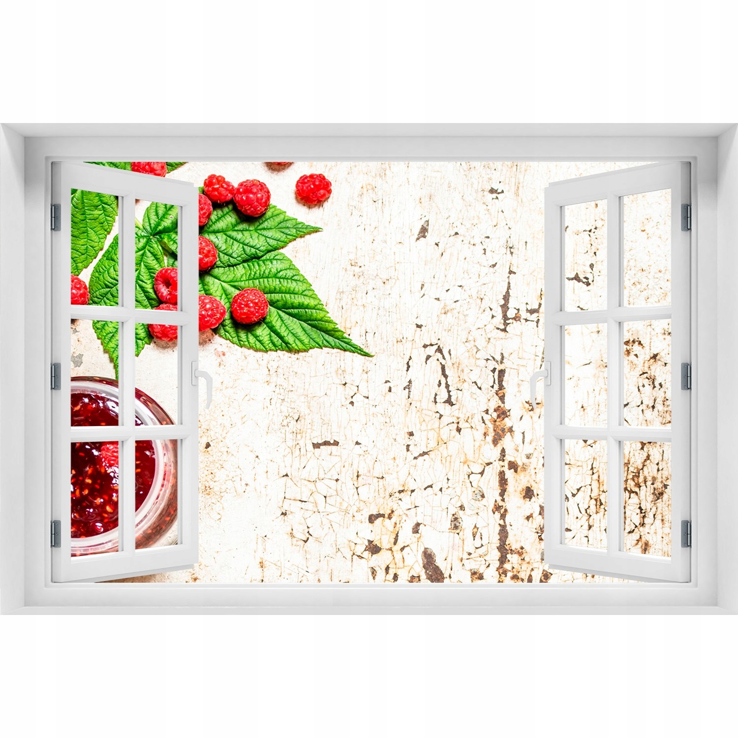 

Naklejka 3D Okno samoprzylepne Malinowy dżem