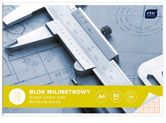 

Interdruk Blok Milimetrowy A4 20 kartek