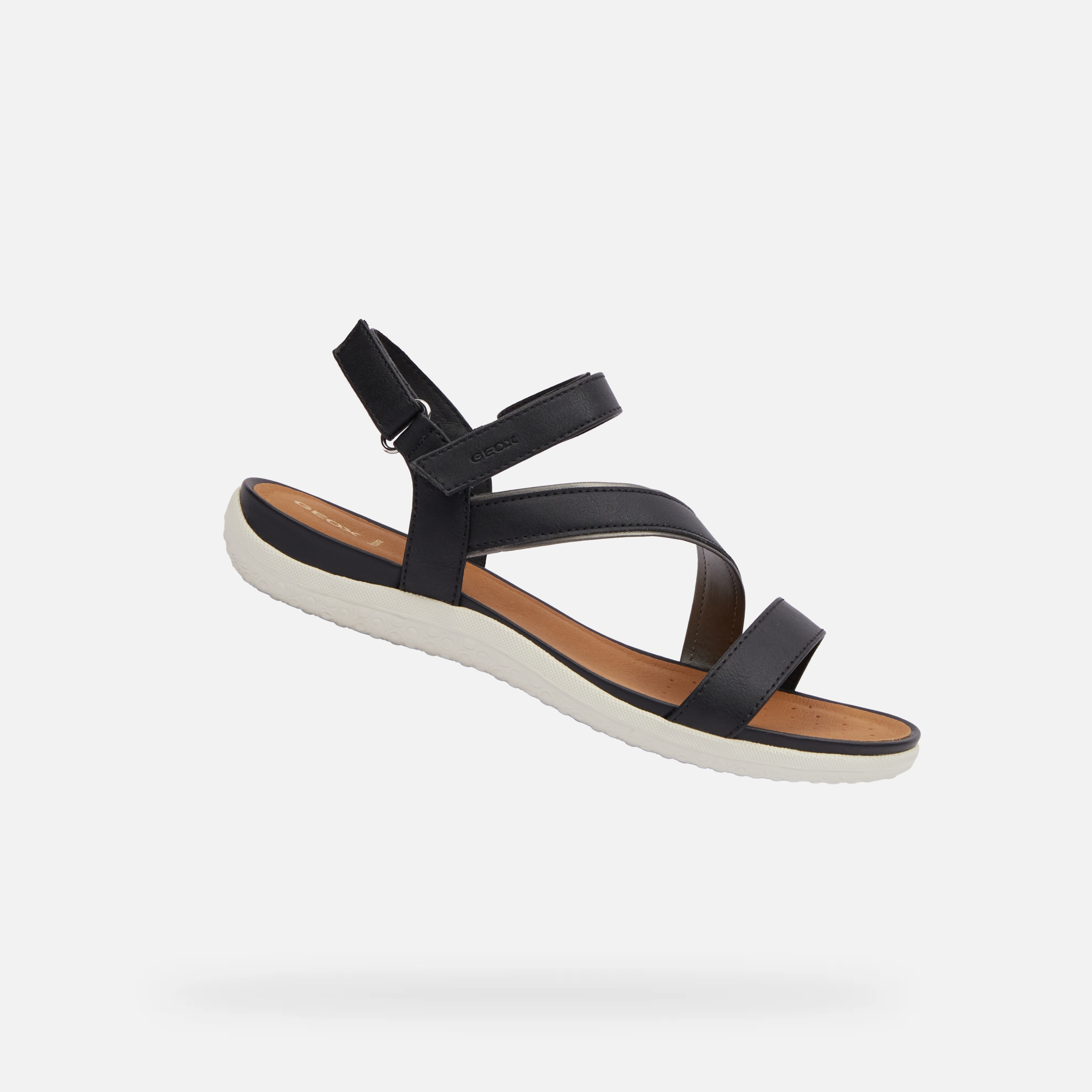 Geox Černé dámské sandály Geox Vega