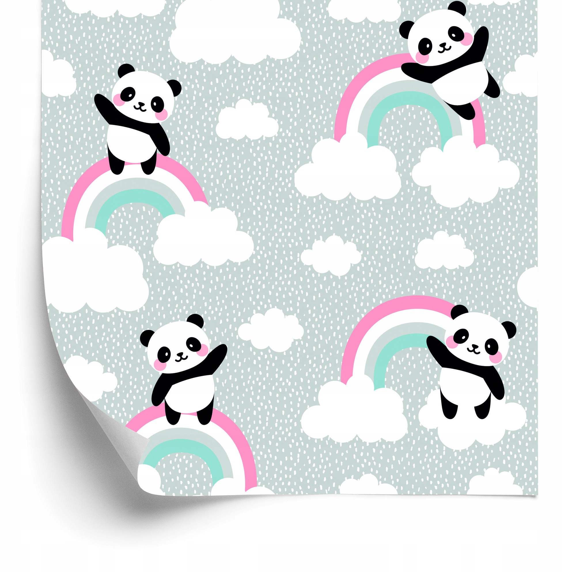 Tapeta Pandy v oblakoch 50x1000 cm