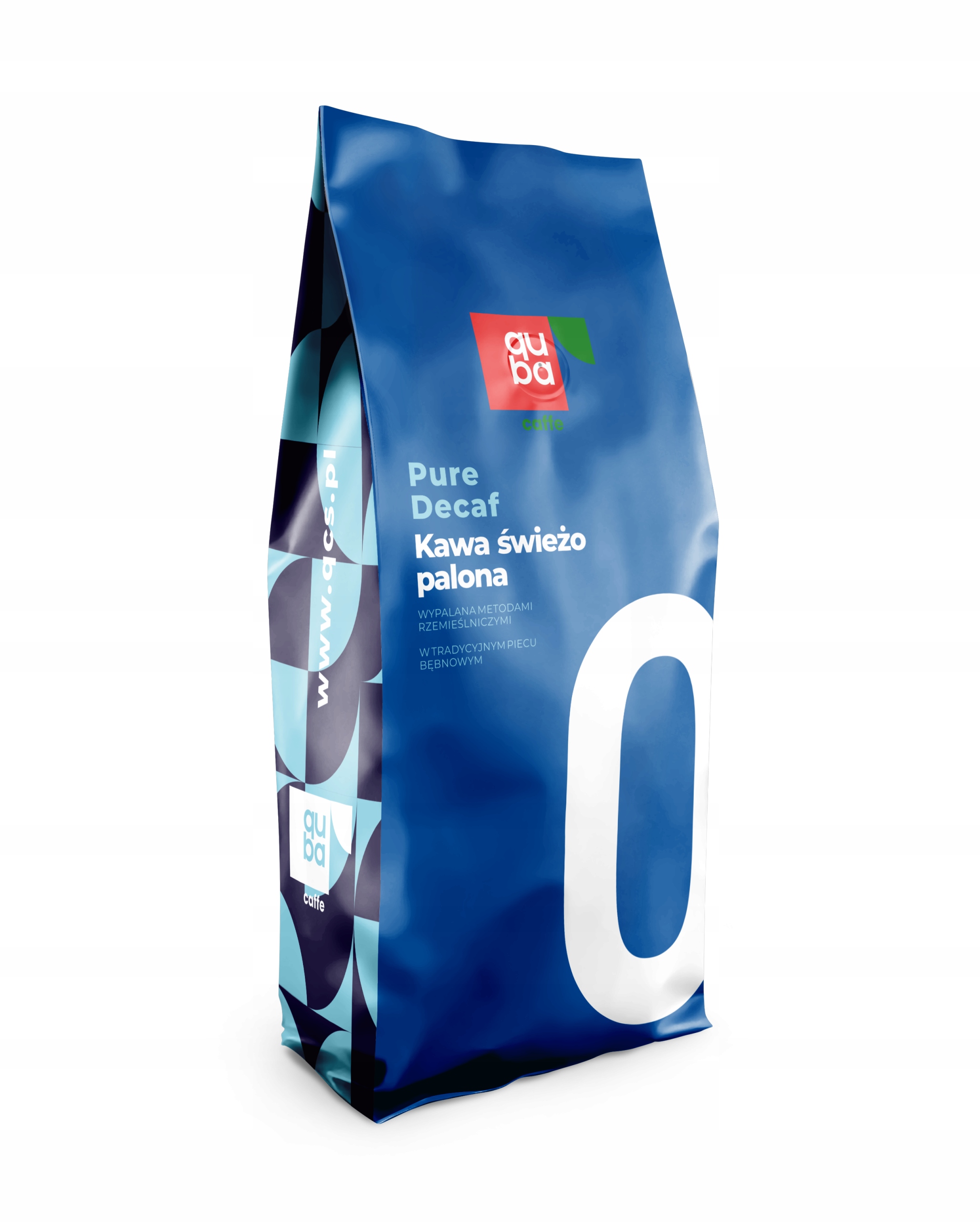Levně Káva zrnková Quba Caffe No. 0 Pure Decaf Bez kofeinu 1 kg Arabica 100%