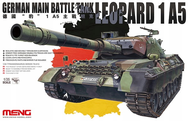 Německý hlavní bitevní tank Leopard 1 A5 1:35 Meng TS-015
