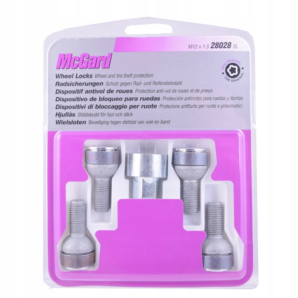 Защита колес болты 12x1, 5x24 K17 пуля R12