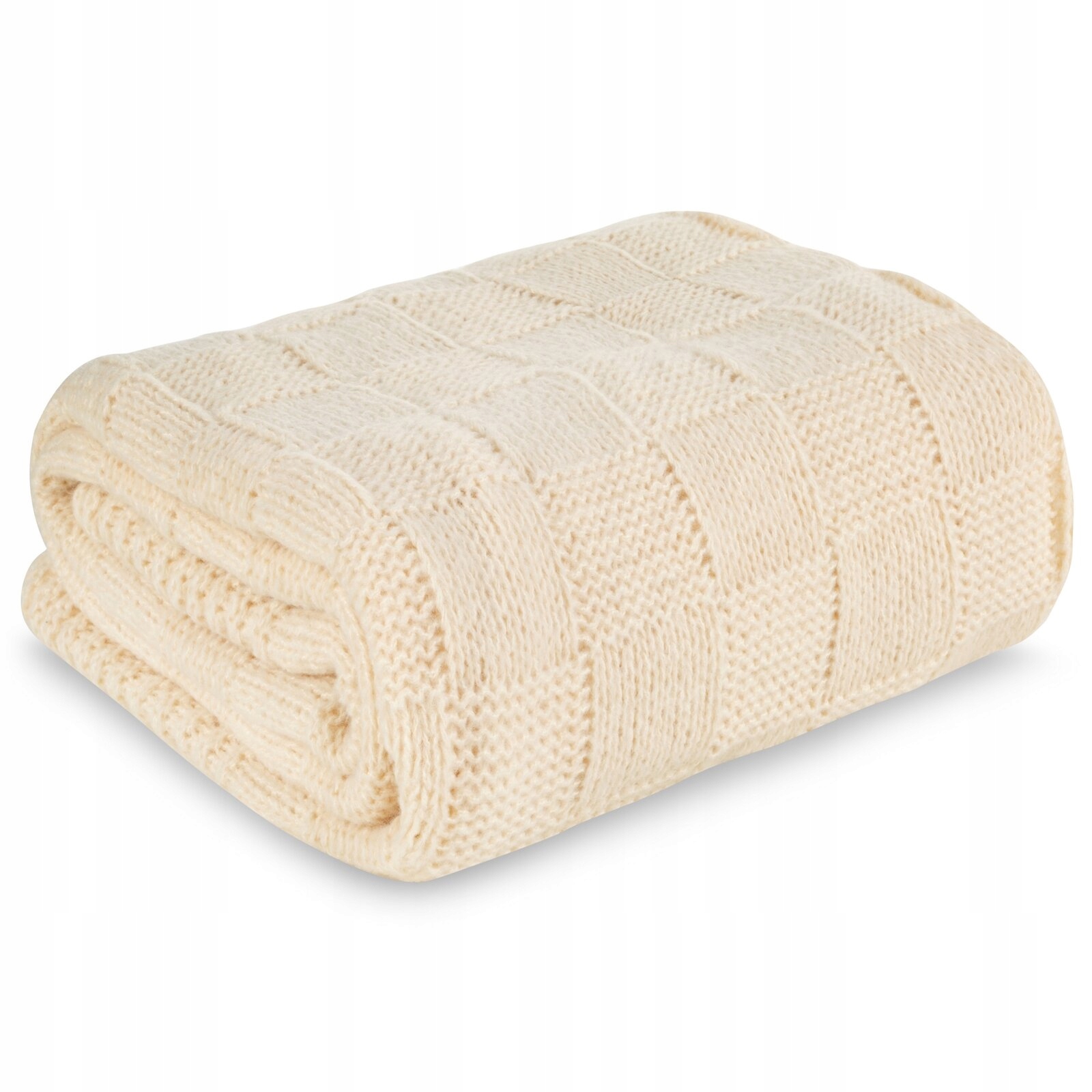 Deka Pled 2 130x170 béžová, přehoz na postel, pohovka měkká, silná, teplá
