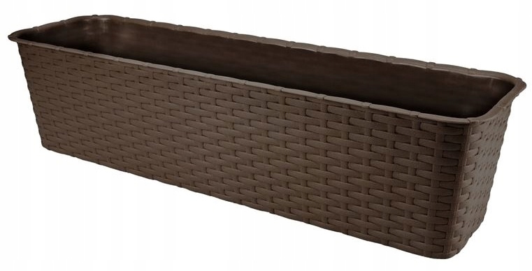 

Doniczka Skrzynka Balkonowa Brązowa Rattan 60CM