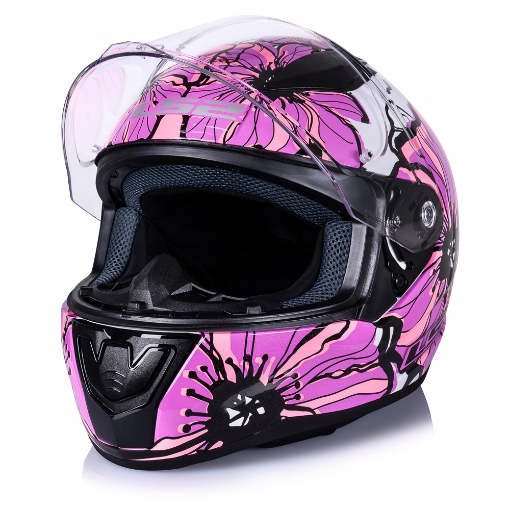 LS2 KASK MOTOCYKLOWY INTEGRALNY FF353 RAPID II POPPIES PINK XS Kolor różowy