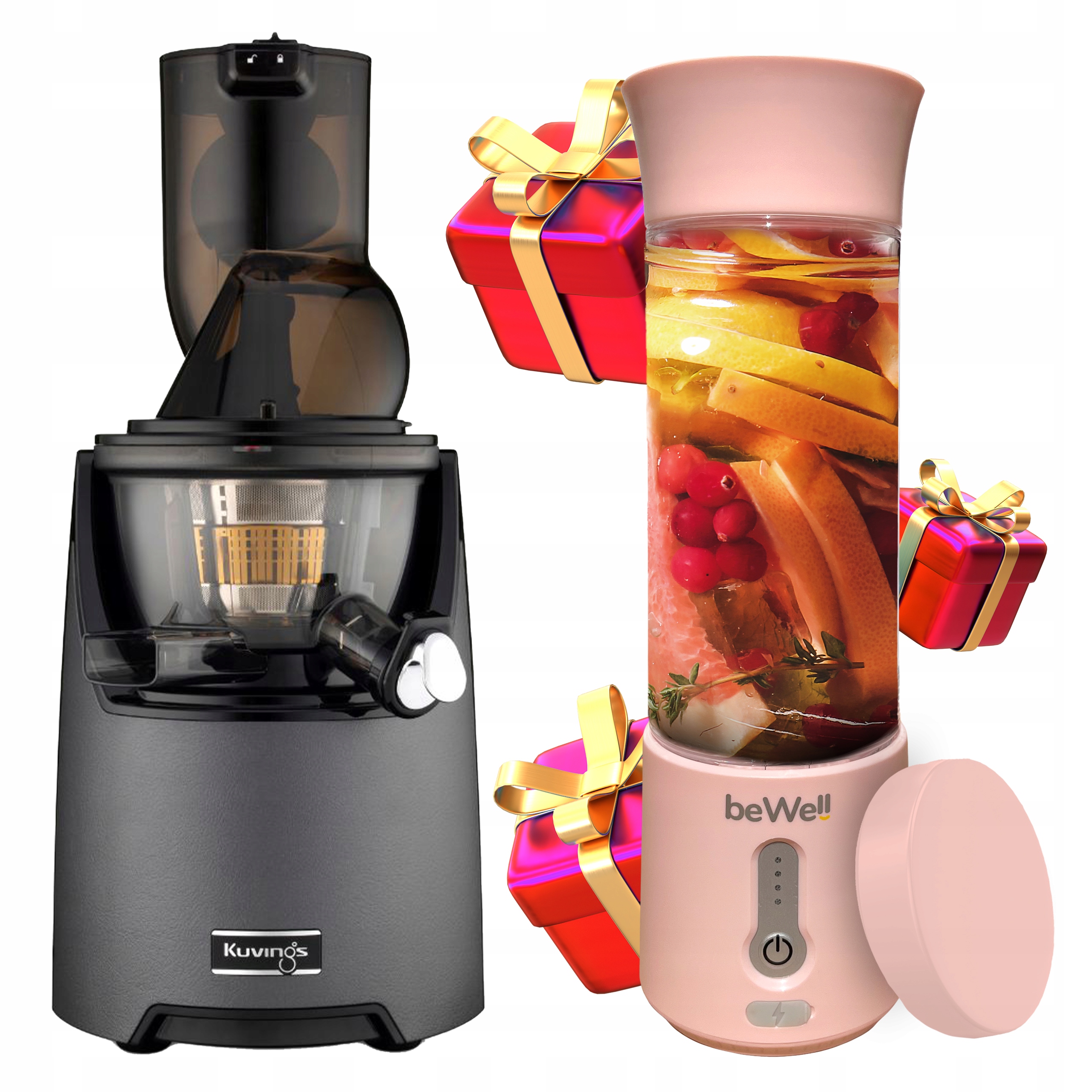 Volnootáčkový Odšťavňovač Na Šťávy Z Zeleniny Kuvings EVO820+BLENDER