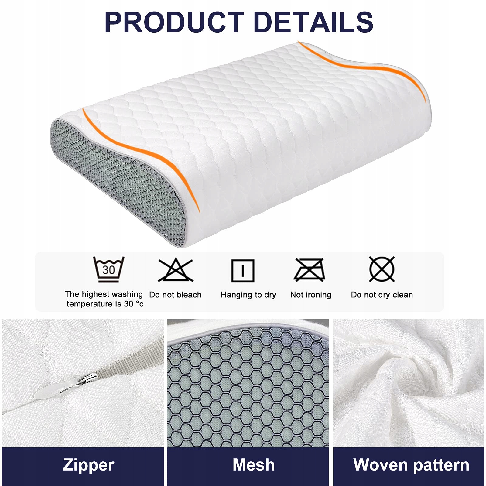 FITYOU Ergonomiczna Poduszka Ortopedyczna z Pianki Memory Regulowana — miniatura 4