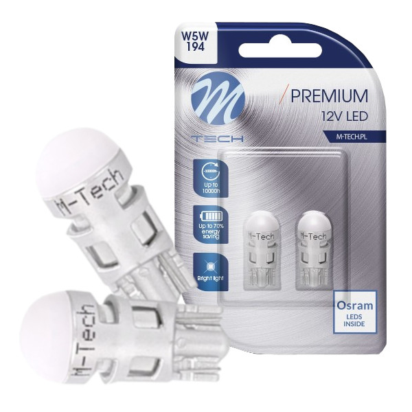 Żarówka W5W T10 Led Osram M-tech Retrofit Biała