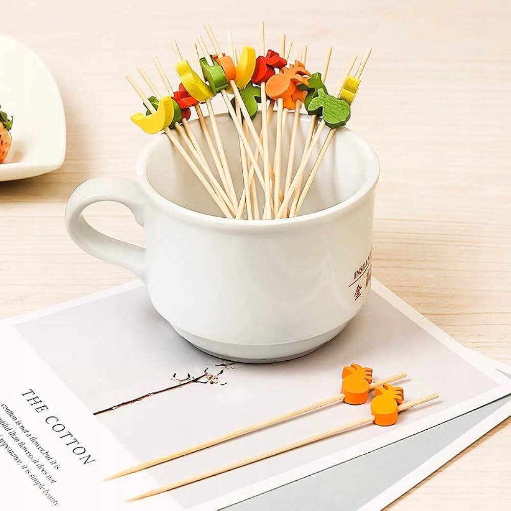 WYKAŁACZKI BANKIETOWE OWOCE 12CM 100SZT Marka inna