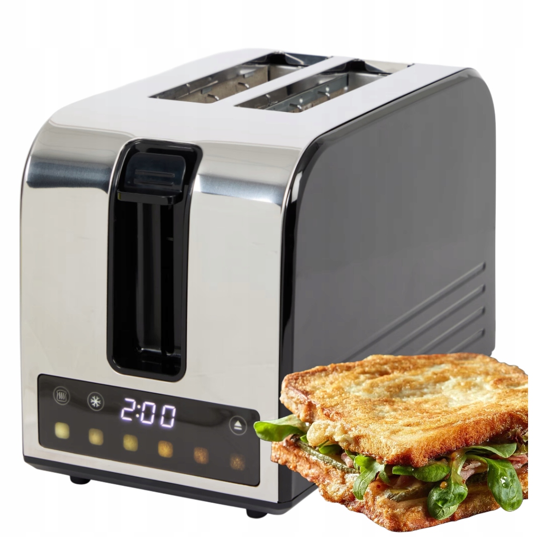 Regulovatelný Toustovač S Displejem A 6 Funkcemi Teploty