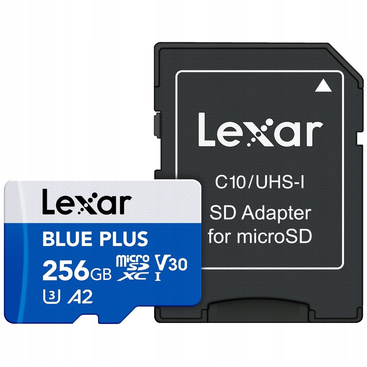 Lexar Paměťová karta microSD 256GB C10 A2 U3 V30 170MB/s Blue Plus