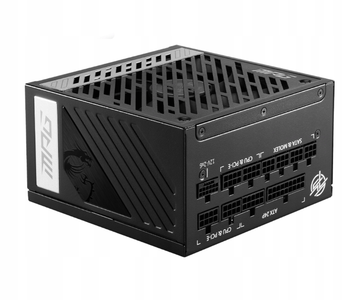 Zasilacz Msi Mpg A850G 850W 80Plus Gold Atx 3.1 PCIe 5.1 Modularny 12V-2x6
