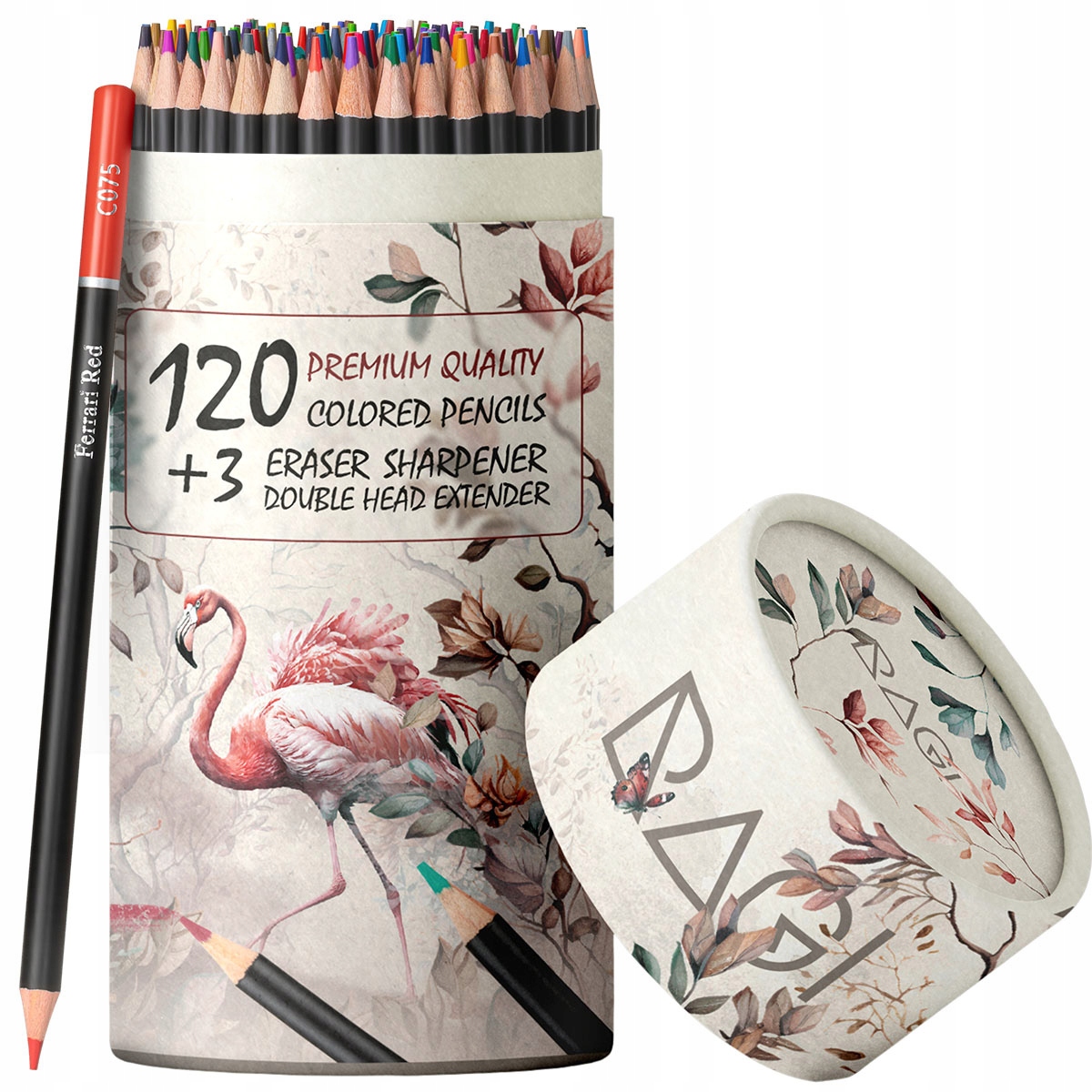 Kredki Ołówkowe Profesjonalne Zestaw Kredek do Rysowania 123 kolory Etui Kod producenta Z-KRD/120-3