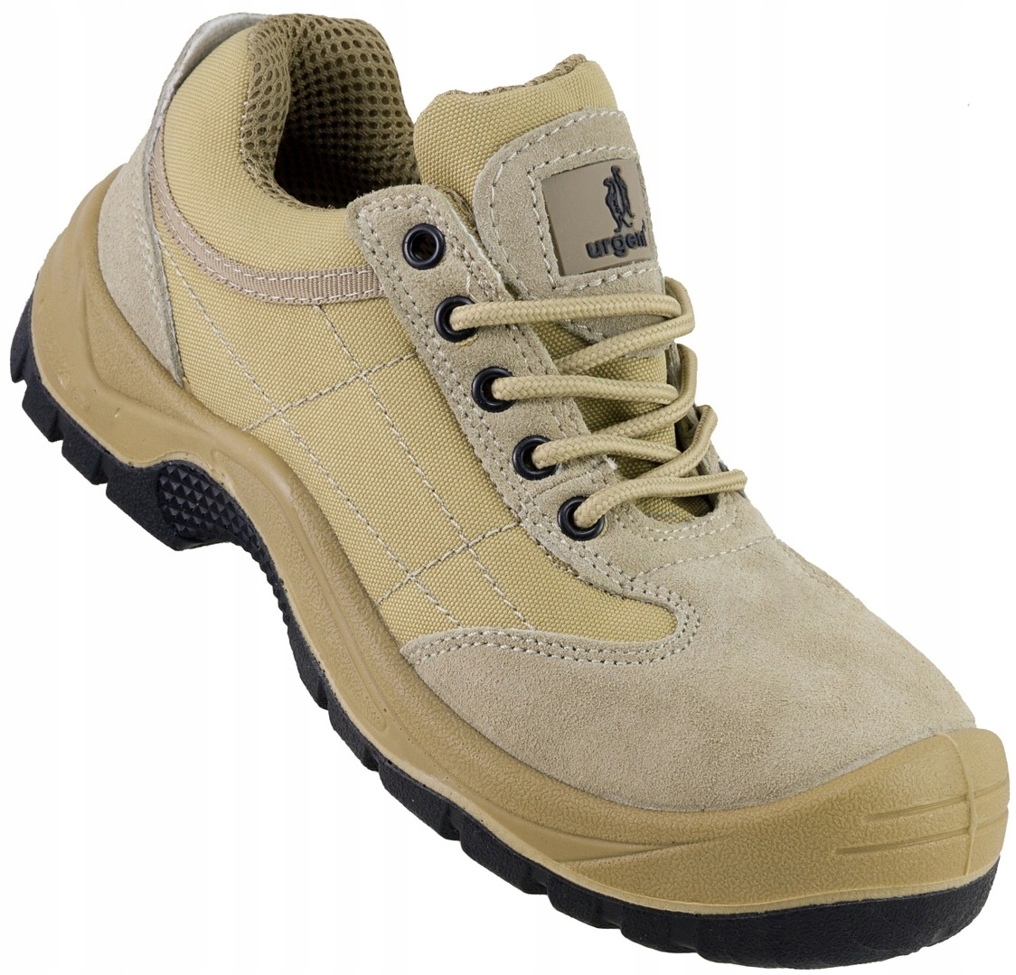 Buty robocze męskie S1 skórzane półbuty ochronne z Noskiem Bhp Urgent r. 47