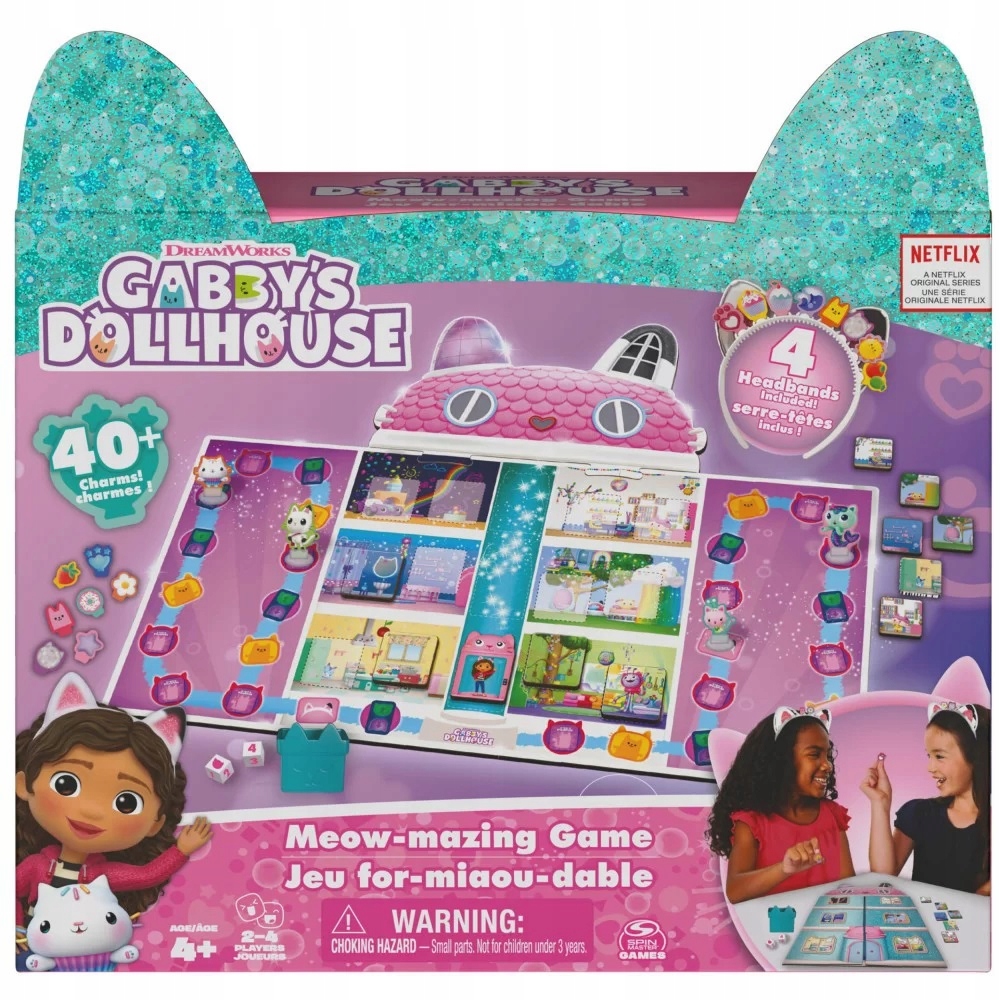 KOCI DOMEK GABI KOCIASTYCZNA GRA PLANSZOWA DEKORACJA DOMKU + 4 OPASKI 4+ Kod producenta 6065769