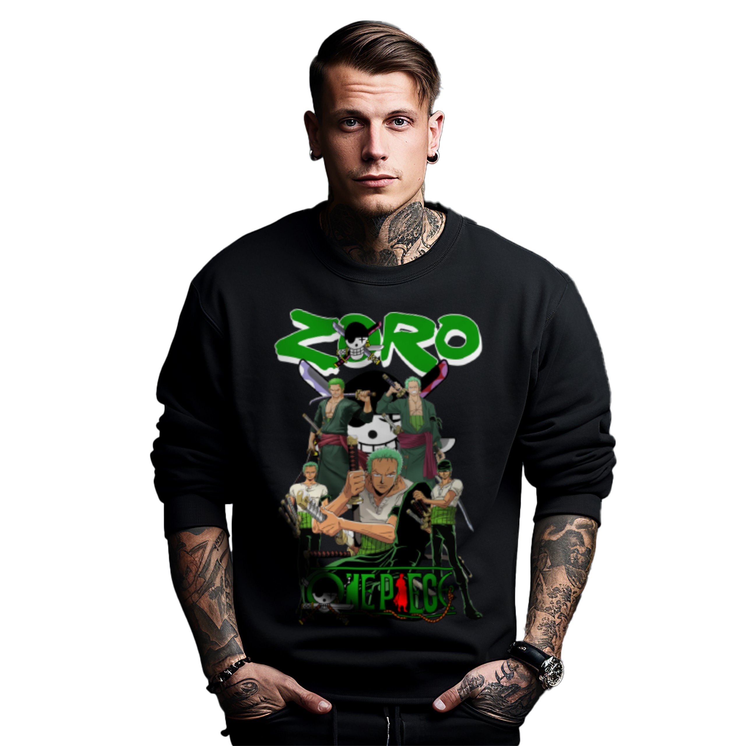 Mikina s potiskem Anime One Piece Zoro