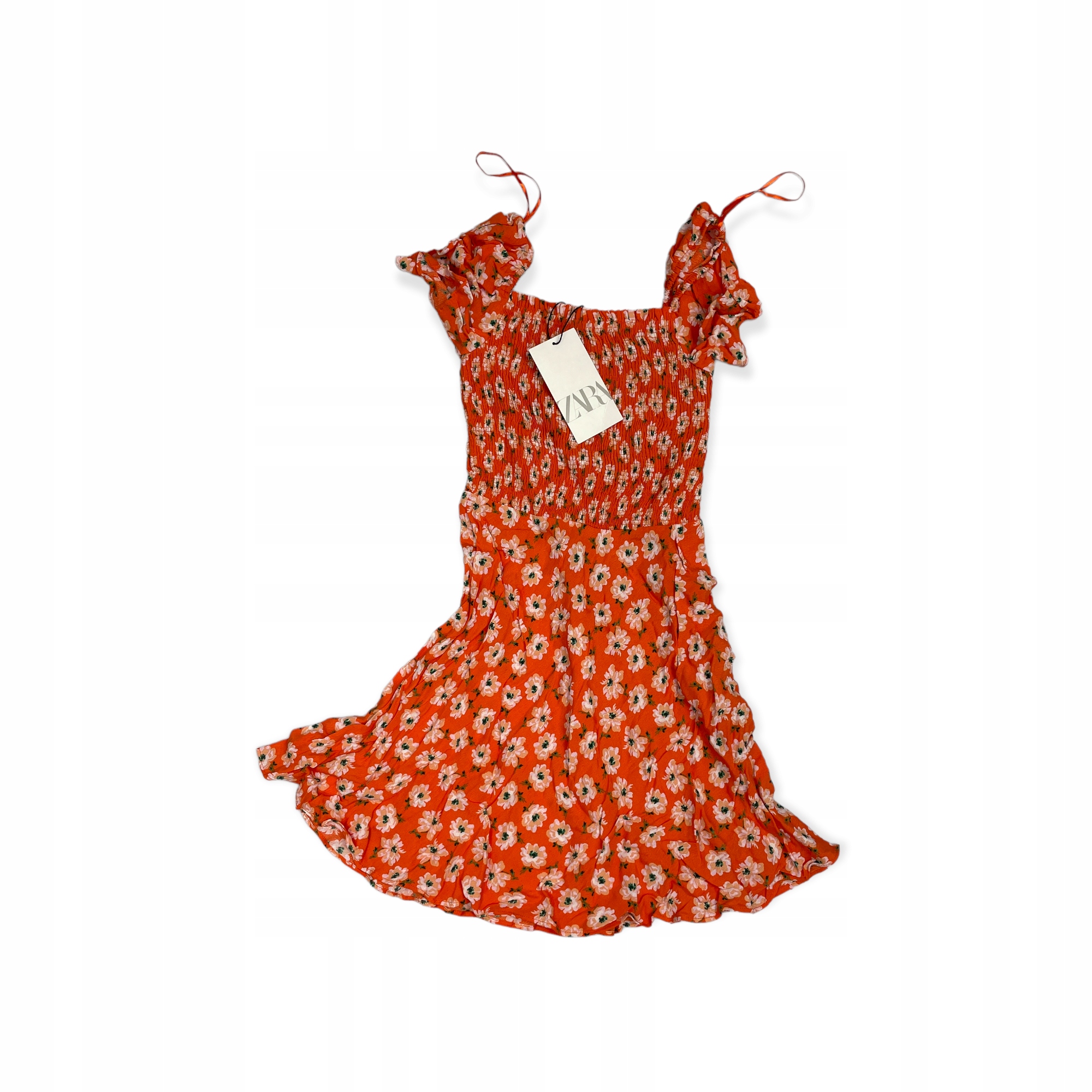 Oranžová dámská halenka s ramínkem Zara Xs