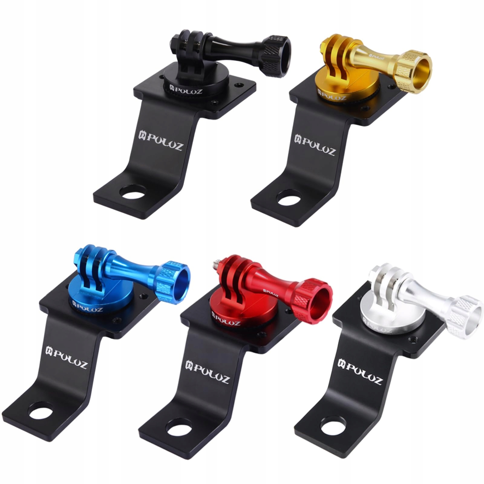 PULUZ Uchwyt Motocyklowy Do Kamer GoPro Hero Insta360 DJI Osmo Action — miniatura 7