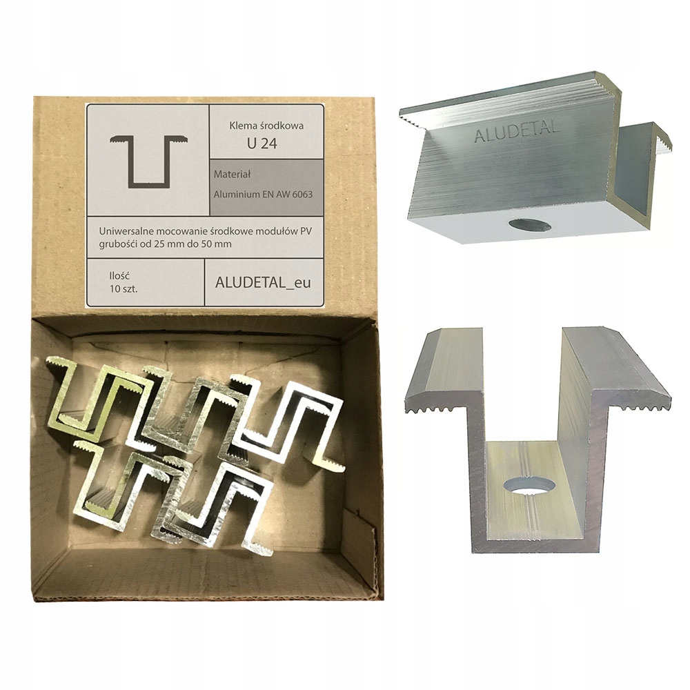 

Fotowoltaika Klema środkowa U24/50 Aludetal 10 szt