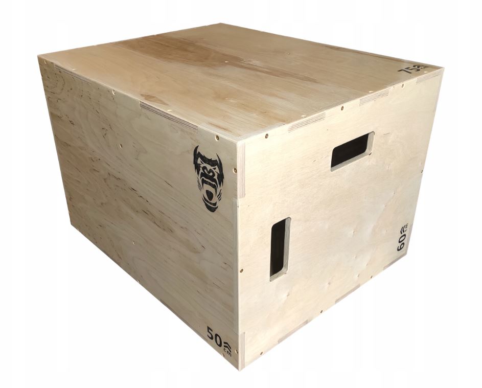 Plyometrická Skříň Crossfit XL 50x60x75 CM Pro Skákací Cvičení