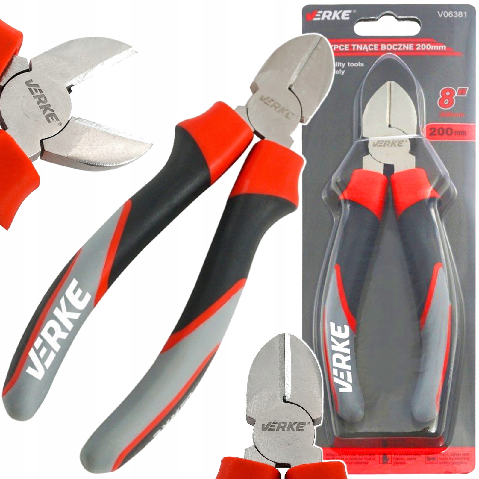 

Szczypce Tnące Boczne Obcinaczki 200mm Verke 8''