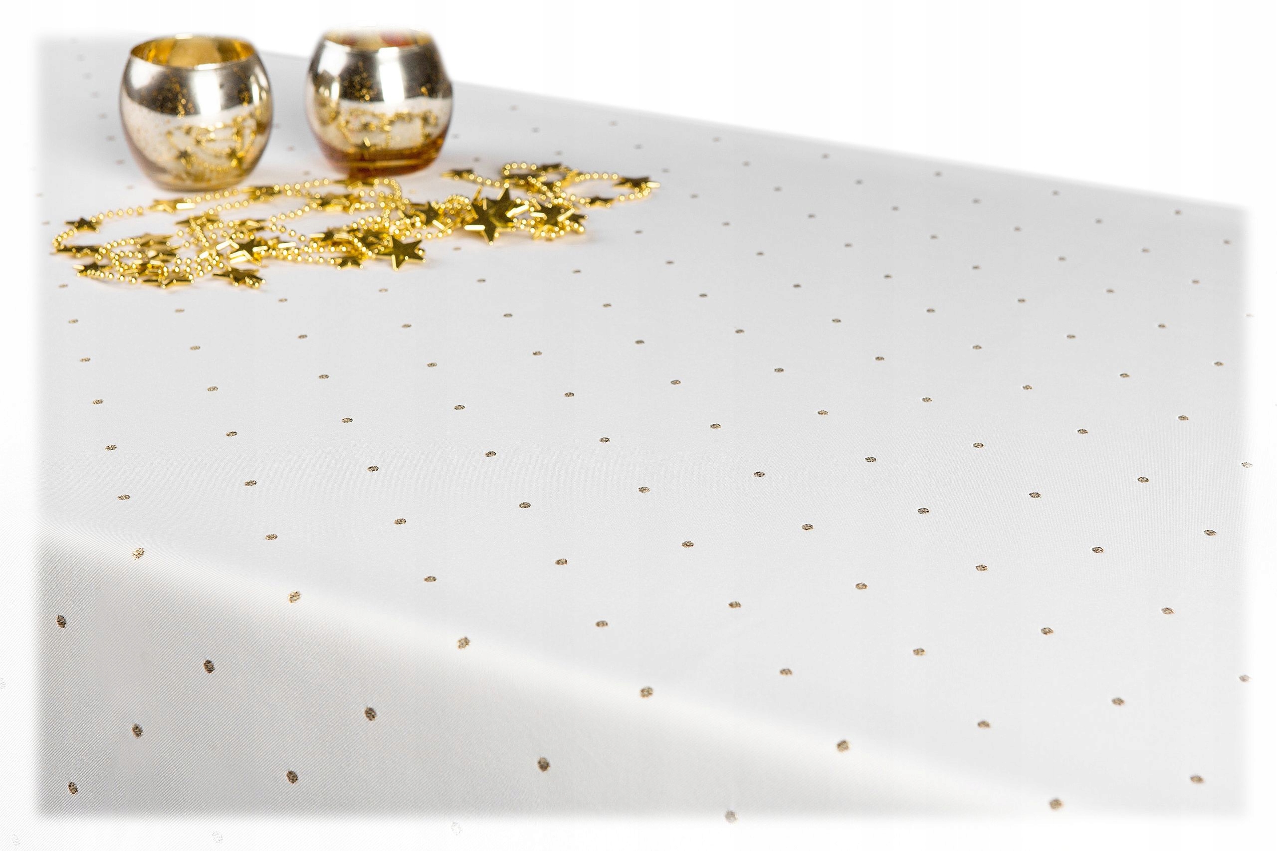 

Plamoodporny obrus Dwustronny 180x180 Zł Kropka