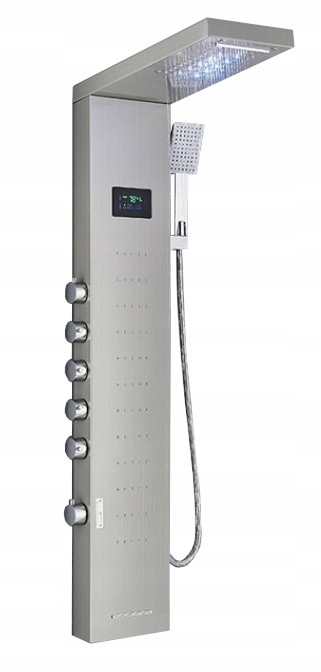 Sprchový Panel Hydromasážny Inox Vodopád Led