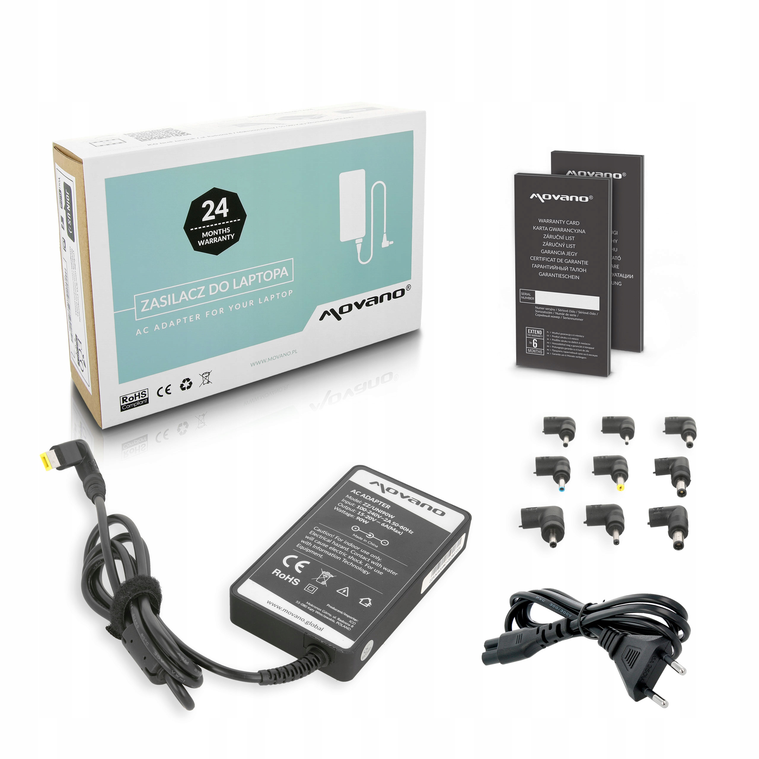 

Zasilacz ładowarka uniwersalna 15-20v|90W|10wtyków