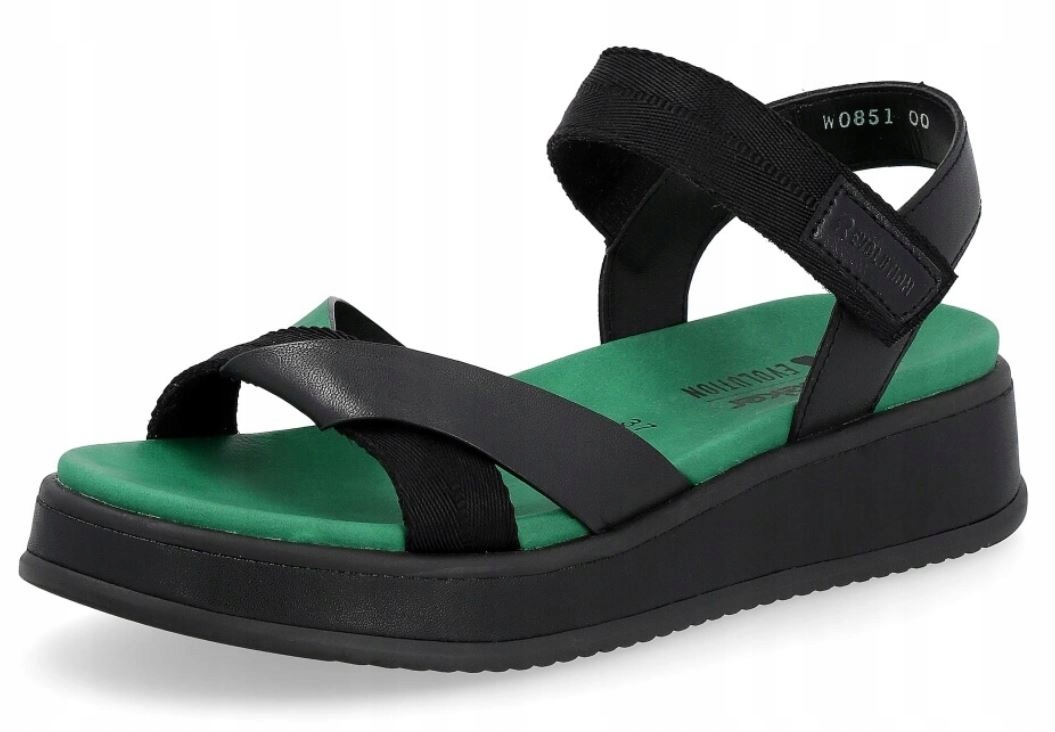 Rieker Revolution W0851-00 38 černé módní sandály